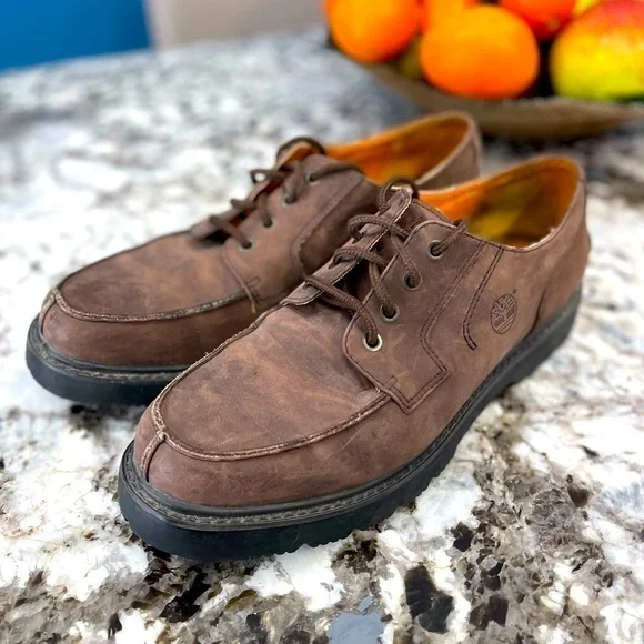 Timberland Moctoe Oxfords Leather Shoes men’s size 11.5 - Picture 2 of 16
